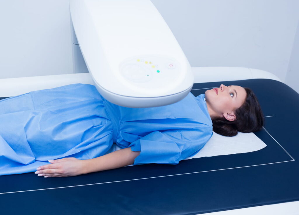 DEXA body composition scan in Kelowna measuring body fat and muscle to identify normal-weight obesity